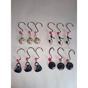 Vintage Girly Shower Curtain Hooks